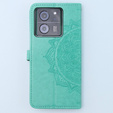 Θήκη με πτερύγιο για Xiaomi 13T / 13T Pro, Mandala, πράσινη