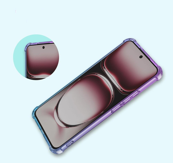 θήκη για το Oppo Reno 12, Gradient Dropproof, Μωβ / μπλε