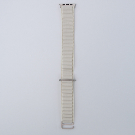 Λουράκι νάιλον για Apple Watch 1/2/3/4/5/6/7/8/SE/ULTRA 42/44/45/49mm, μπεζ