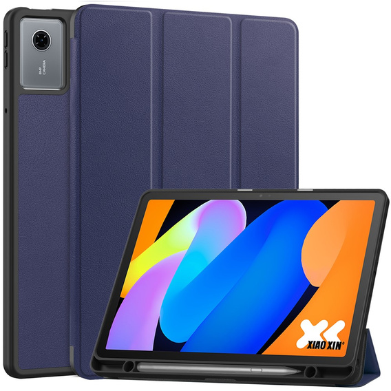 Θήκη για Lenovo Idea Tab 11" 2025 TB336FU TB336ZU, βάση, Smartcase με υποδοχή γραφίδας, μπλε ναυτικό χρώμα