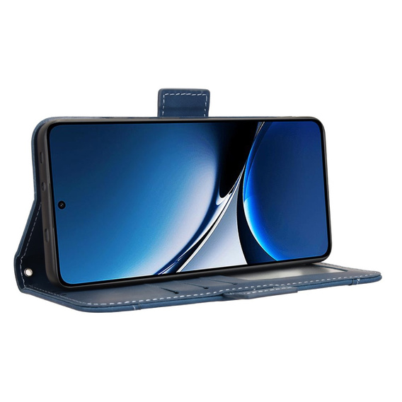 Θήκη με πτερύγιο για Xiaomi Poco X7 Pro 5G, Card Slot, σκούρο μπλε