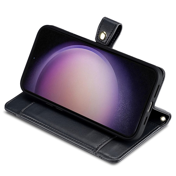 Θήκη με πτερύγιο για Samsung Galaxy Xcover 7, Wallet Zipper Pocket, μαύρη