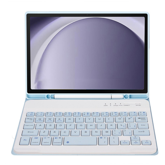 Θήκη + πληκτρολόγιο Samsung Galaxy Tab A9, Leather Pen Slot, γαλάζια