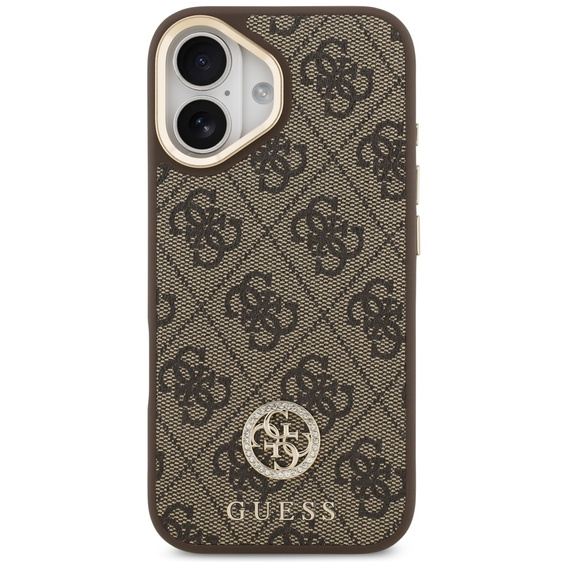 GUESS 4G Strass Logo θήκη για MagSafe με λουράκι για iPhone 17