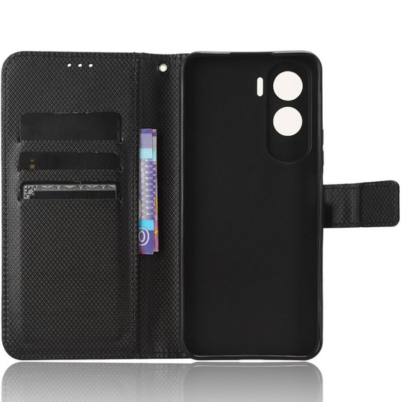Θήκη με πτερύγιο για Honor 90 Lite 5G, Wallet Smart Magnet, μαύρη