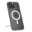 Θήκη MagSafe Spigen για iPhone 16 Pro Max, Ultra Hybrid, διαφανής / λευκή + Μετριασμένο γυαλί 9H