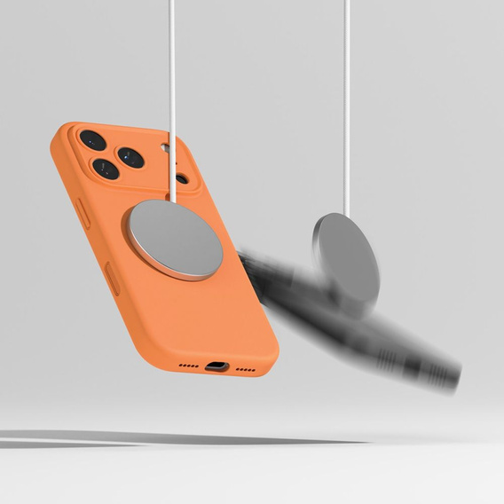 Θήκη Ringke για iPhone 17 Pro Max, μαγνητική θήκη σιλικόνης MagSafe, μανταρίνι