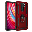θωρακισμένη θήκη για Xiaomi Redmi Note 8 Pro, Nox Case Ring, κόκκινη