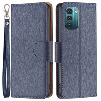 Θήκη με πτερύγιο για Nokia G11 / G21, Litchi Wallet Case, μπλε