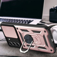 Θήκη για Samsung Galaxy S21 FE, CamShield Slide, ροζ rose gold