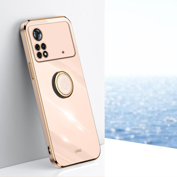 Θήκη για Xiaomi Redmi Note 12 Pro 4G, Electro Ring, ροζ