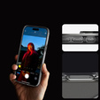 Θήκη MagSafe Spigen για iPhone 16 Pro, Ultra Hybrid, διαφανής / λευκή + Μετριασμένο γυαλί 9H