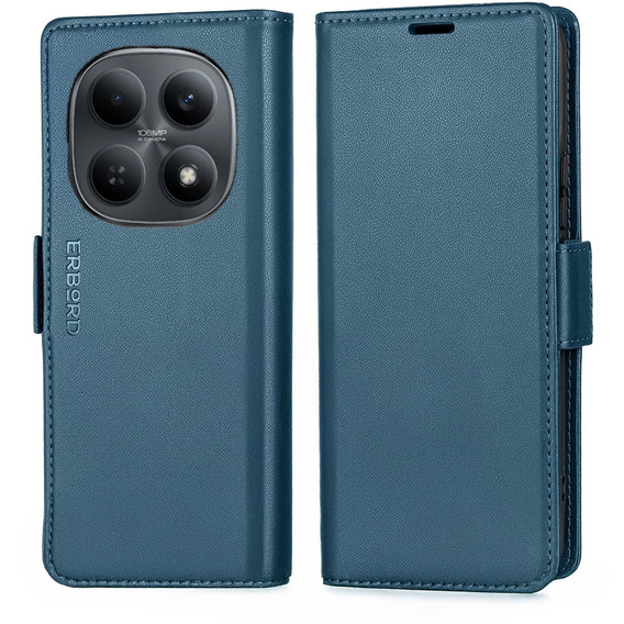 Θήκη με καπάκι ERBORD Glossy Litchi για Xiaomi Redmi Note 15 5G