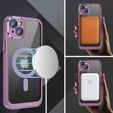 Θήκη για iPhone 15 Plus, ERBORD Impact Guard, MagSafe, μωβ