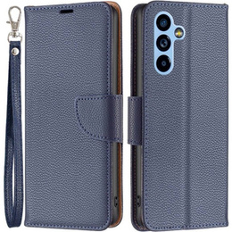 Θήκη με πτερύγιο για Samsung Galaxy A54 5G, Wallet Litchi Magnet, σκούρο μπλε
