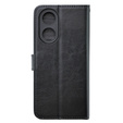 Θήκη με πτερύγιο για Oppo A38 4G / Oppo A18 4G, Crazy Horse Wallet, μαύρη