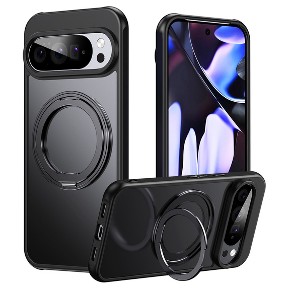 Θήκη για το Google Pixel 10 Pro XL , για MagSafe, με βάση στήριξης, μαύρο