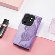 Θήκη με πτερύγιο για Infinix Hot 50i 4G, Butterfly, μωβ