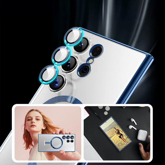 Θήκη για Samsung Galaxy S23 Ultra, MagSafe Hybrid, σκούρο μπλε