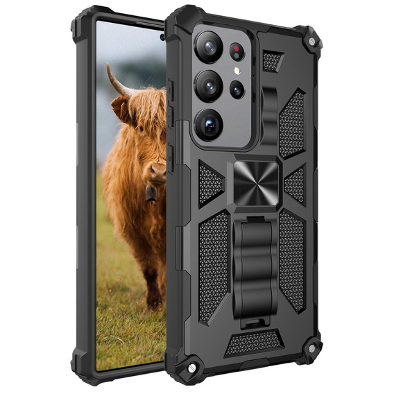 Θήκη για Samsung Galaxy S23 Ultra, Armor Kickstand, μαύρη