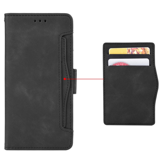 Θήκη με πτερύγιο για Samsung Galaxy S23 FE, Card Slot, μαύρη