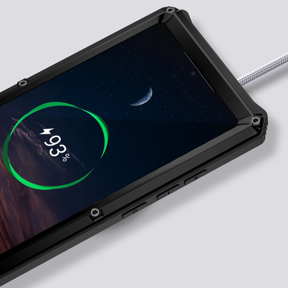 Θωρακισμένη θήκη για Samsung Galaxy S25 Ultra, R-JUST, μαύρη