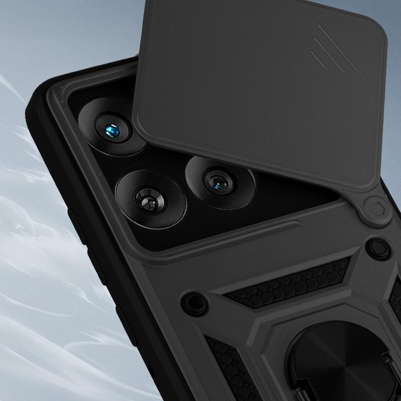 Θήκη για Motorola Edge 60 / 60 Fusion, CamShield Slide, μαύρη