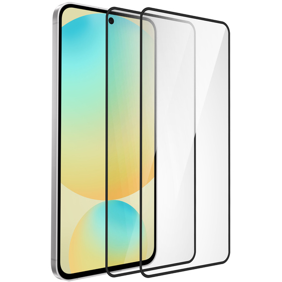 2x Μετριασμένο γυαλί ERBORD 3D για Samsung Galaxy S24 FE πλήρης οθόνη