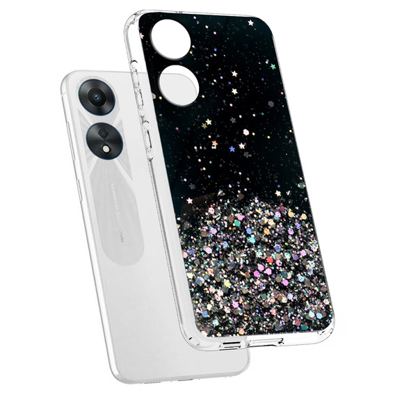 Θήκη για Oppo A17, Glittery, μαύρη
