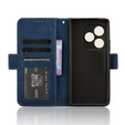 Θήκη με πτερύγιο για Realme GT 6 / 6T, Card Slot, σκούρο μπλε