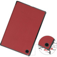 Θήκη για Samsung Galaxy Tab A8 10.5 SM-X200 SM-X205, Smartcase, μπορντό