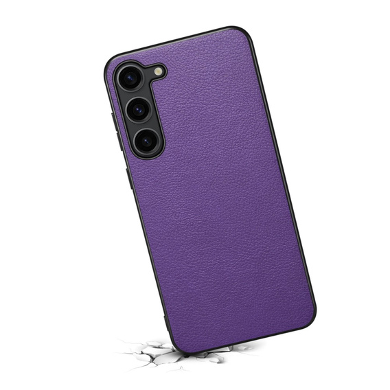 Θήκη για Samsung Galaxy S24+ Plus, Calf Texture, μωβ