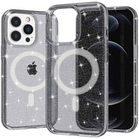 Θήκη για iPhone 14 Pro Max, Dropproof MagSafe Glitter, μαύρη