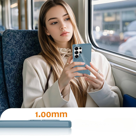 Θήκη για Samsung Galaxy S25 Ultra, GKK Leather, μαύρη