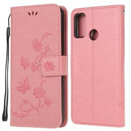 Θήκη με πτερύγιο για Motorola Moto G30 / G10, Butterfly, μπλε