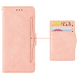 Θήκη με πτερύγιο για Realme GT 7 Pro, Card Slot, ροζ
