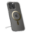 Θήκη MagSafe Spigen για iPhone 16 Pro Max, Ultra Hybrid, διαφανές / χρυσό + Μετριασμένο γυαλί 9H