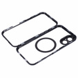 Μαγνητική θήκη MagSafe Dual Glass για iPhone 16, μαύρη