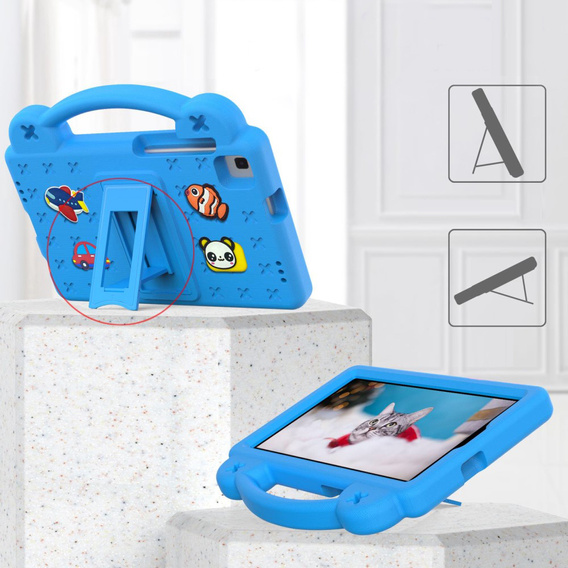 Παιδική θήκη για Samsung Galaxy Tab A7 Lite 8.7 T220/T225, Cute Patterns, με βάση, μπλε