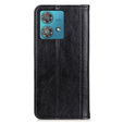 Θήκη για Motorola Edge 40 Neo, Wallet Litchi Leather, μαύρη