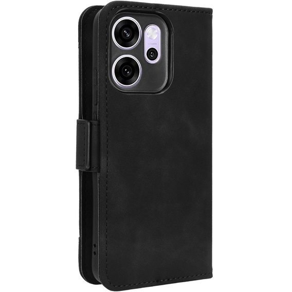 Θήκη με πτερύγιο για Oppo Reno 13, Card Slot, μαύρη