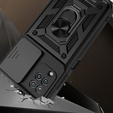 Θήκη για Samsung Galaxy A12 / M12 / A12 2021, CamShield Slide, μαύρο