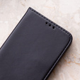 Θήκη με πτερύγιο για Oppo Reno 11F 5G, Smart Magnetic, μαύρη + γυαλί 9H 