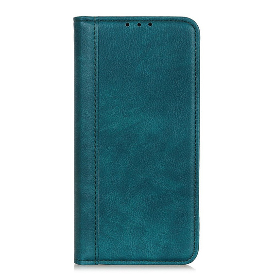 Θήκη για Xiaomi Redmi Note 9, Wallet Litchi Leather, πράσινη