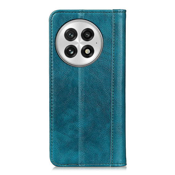 θήκη με πτερύγιο για OnePlus 13, Split Leather, πράσινη