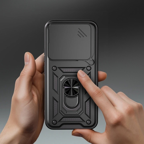 Θήκη για Honor 400 Pro 5G, CamShield Slide, μαύρη
