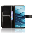 Θήκη με πτερύγιο για Xiaomi Redmi Note 14 5G, Crazy Horse Wallet, μαύρη