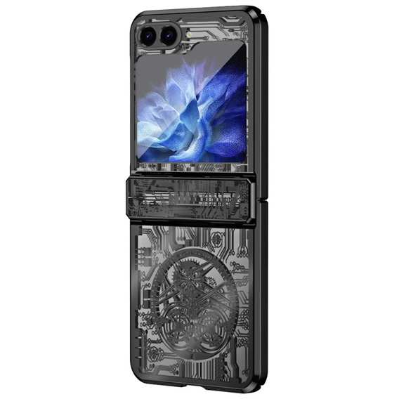 Θήκη για Samsung Galaxy Z Flip7 FE / Z Flip6, Mechanical Legend, μαύρη