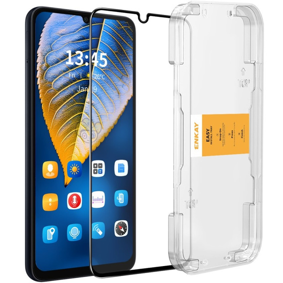 ENKAY Tempered Glass για Samsung Galaxy A16 4G/5G, μαύρη