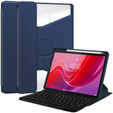 Θήκη πληκτρολογίου για Lenovo Tab M11, Rotary 360° Leather, σκούρο μπλε